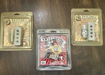 De colección 3 paquetes de rodamientos de precisión NOS Kryptonics con grasa ABEC3 - Nuevos Foto 1 de 4