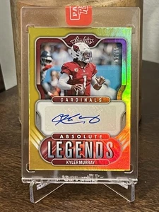 Panini Absolute Legends 2022 automático dorado Kyler Murray/10 sellado Arizona Cardinals - Imagen 1 de 2