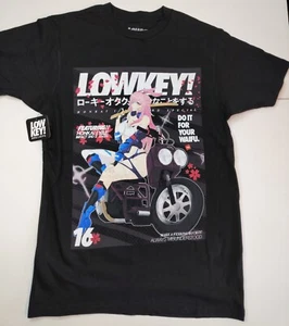 T-shirt grafica Lowkey Geeks nuova con etichette unisex taglia small nuovo anime Z1 - Foto 1 di 10