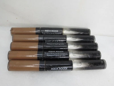 MAQUILLAJE PARA SIEMPRE AQUA ROUGE IMPERMEABLE COLOR LÍQUIDO 5 0,08 OZ LOTE DE 5 *DETALLES* Foto 1 de 4