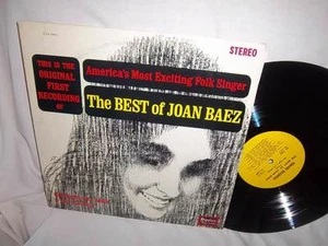 JOAN BAEZ-THE BEST OF ON SQUIRE folk VG+/VG+ LP - Bild 1 von 2