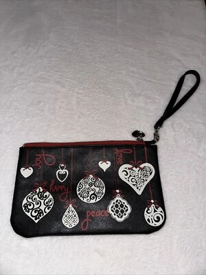 Brighton красный, белый, черный любовь заметки праздник украшения мешок туалетных принадлежностей сумка б/у - Изображение 1 из 3