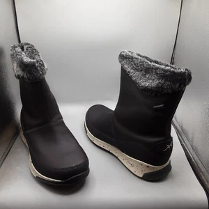 Chaco Borealis Mid Boots Women's 7.5M Black Waterproof Faux-fur A15 - Picture 1 of 11