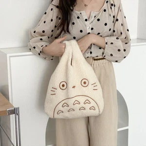 Borsa a mano da polso Totoro Anime borsa a tracolla regalo carina custodia tote bags - Foto 1 di 9