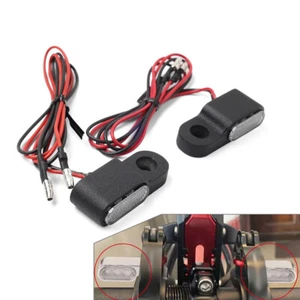 2X Universal Mini Motorcycle Turn Signals Blinker Light Indicator Amber Lamp BLK - Picture 1 of 12