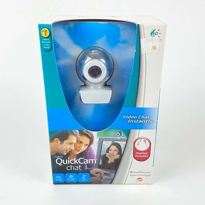 Logitech QuickCam Chat Video Web Cam Skype Auriculares Incluidos NUEVO NOS Foto 1 de 4