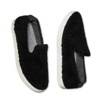 NEW ALLBIRDS WOOL LOUNGER FLUFF NATURAL BLACK SHOES SHERPA SLIP ON MENS SIZE 9 - Image 1 of 4