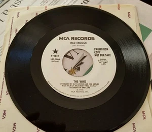 MCA S45-1809 The Who "Had Enough" white label promo Mono/Stereo Rare Mint New - Picture 1 of 4