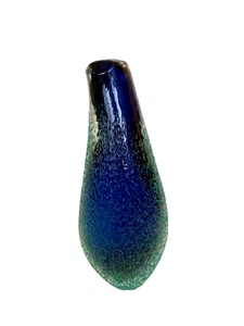 MCM Murano Art Glass Vase Sculpture Estate Mandruzzato Sommerso Faceted Crystals - Picture 1 of 10
