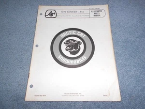 1975 ARCTIC CAT PANTHER 440 SNOWMOBILE PARTS BOOK ILLUSTRATED FACTORY MANUAL - Picture 1 of 6