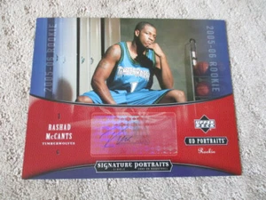2005-06 UD PORTRAITS - "8X10" RASHAD McCANTS - AUTOGRAPH WOLVES - ROOKIE - Bild 1 von 3