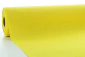 Airlaid Tischdeckenrolle Gelb, 120 cm x 40 m - Tischtuch Tischband Tischläufer - Bild 1 von 1