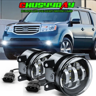 PAR DE LUCES ANTINIEBLA LED para parachoques delantero para Honda Pilot 2012 2013 2014 2015 Foto 1 de 4