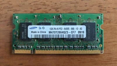 SAMSUNG 1GB 2RX16 PC2 M470T2864QZ3-CF7 / 800MHz MEMORY RAM - Image 1 of 2