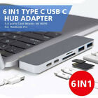 USB C Hub für MacBook Pro Dual Typ C Adapter HDMI 4K USB 3.1 Kartenleser 6in1