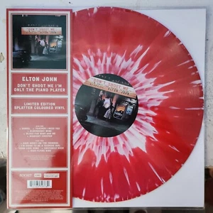 Elton John Don’t Shoot Me I’m Only The Piano Player Red Splatter Vinyl SEALED! - Picture 1 of 9