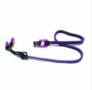 2 in 1 Zipper cable - VIOLET