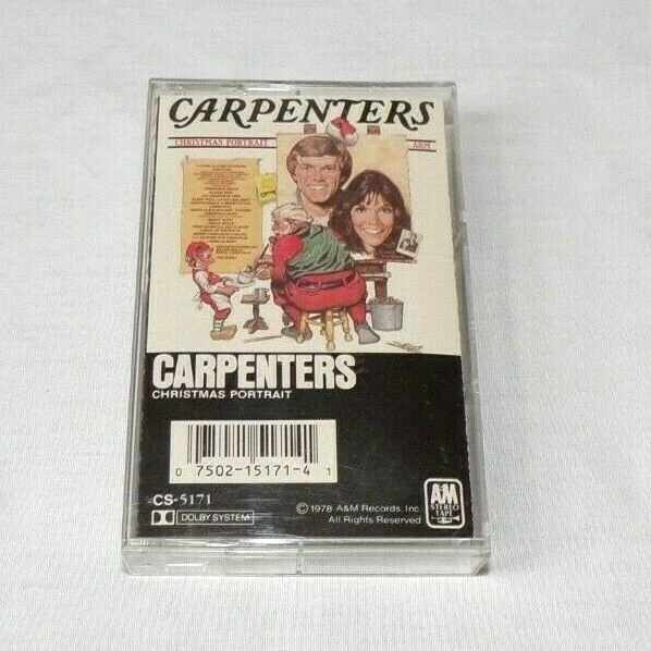 VTG Cassette Tape Country Carpenters Christmas Self Portrait Norman Rockwell - Image 1 of 1