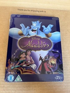 ALADDIN ZAVVI LIMITED EDITION BLURAY STEELBOOK DISNEY CLASSIC #31 NEW & SEALED - Picture 1 of 4
