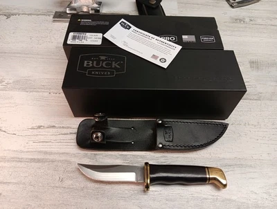 BUCK Knives 212 Fixed Ranger S30V w/ Burgundy Micarta Dec 2024 Buck of The Month - Image 1 of 4