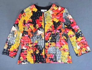 Joseph Ribkoff Women's Blouse 3/4 Sleeves Crew Neck Multicolor Top Size 10 - Picture 1 of 11