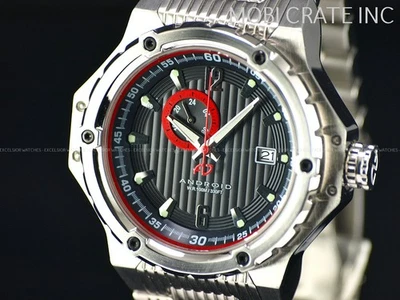 Редкие автоматические часы Android Emprise AD577 24 камня, 24-часовой дополнительный циферблат 50 мм SS - Изображение 1 из 4