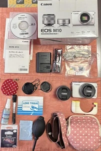 Canon EOS M10 Kit Doble Objetivo Blanco 18.0MP - Imagen 1 de 24