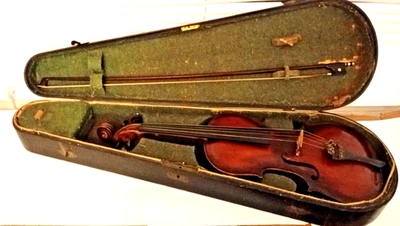 Gd Condition historic 1920's German Vintage Old Violin Found in my storage dv370 - Image 1 of 4