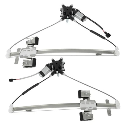 Pair Window Regulator For 2006-2009 Mitsubishi Raider with Motor Rear Left Right - Image 1 of 4