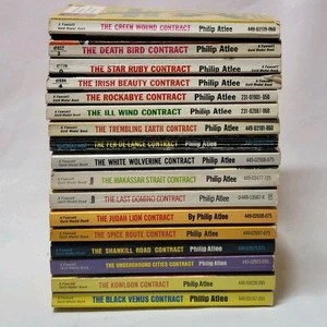 Lot of 17 Joe Gall Contract Series Paperback Books by Philip Atlee Vtg 60s & 70s - Picture 1 of 22