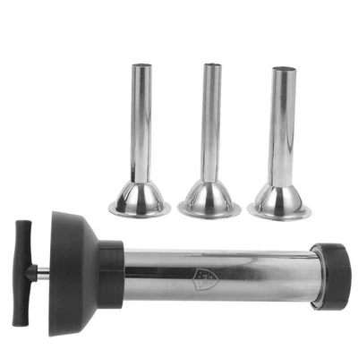  1 set di salsiccia a mano Stuffer in acciaio manuale manuale strumento di - Immagine 1 di 4