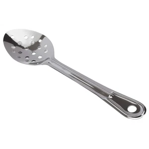 Super Strong, Ergonomic 11 in Serving Spoon 1 Pk. Big, Perforated Stainless S... - Picture 1 of 7