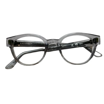 MASUNAGA 087 Eyeglasses Gray Handmade in Japan 47-22-145 - Image 1 of 4