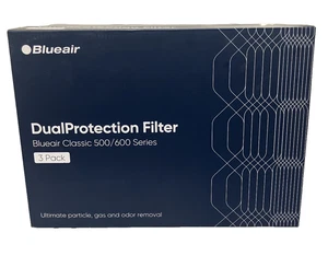 3PC BLUEAIR Classic 500/600 Series Genuine Dual Protection Replacement Filter  - Picture 1 of 2