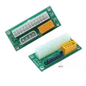 Dual Power Relay 24pin auf 4pin Adapter Sata Power Starter Card Erweiterung - Afbeelding 1 van 6