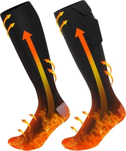 Beheizbare Socken für Männer Damen, verbesserte 5000mAh wiederaufladbare elektrische Socken - Bild 1 von 9
