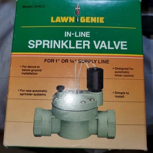Lawn Genie 204LG Sprinkler Solenoid Valve In Line 1 inch or 3/4 inch Supply Line - Picture 1 of 11