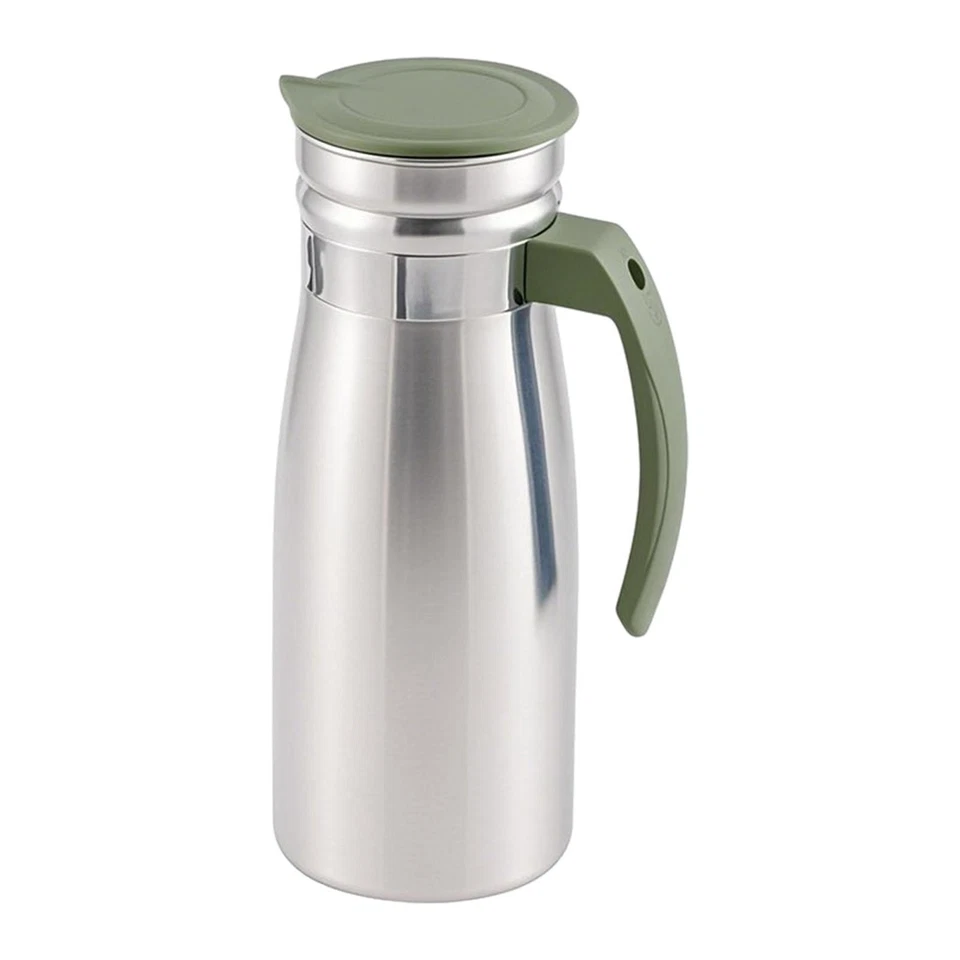 1000ml Stainless Steel Iced Tea Juice Pitcher Drinks Container Break Resistant - Image 1 of 1