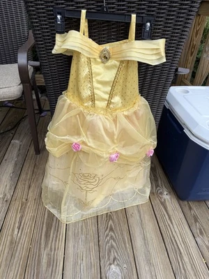 Disney Store Deluxe Disfraz Bella Niño 5/6 Botones Originales En La Espalda Halloween  Foto 1 de 3