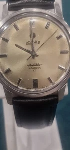 1972 @ Swiss Roamer 17j Watch (9/10) - boxed , 18mm leather strap. Excellent. - Picture 1 of 12