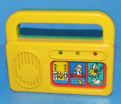 复古 1994 年 The First Years 罕见手持音乐盒播放 3 曲调 4 英寸 L@@K — 第 1/4 张图片