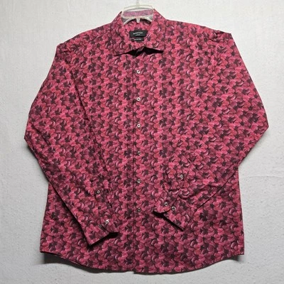 Bugatchi classic fit button up floral mens shirt size L - Image 1 of 4