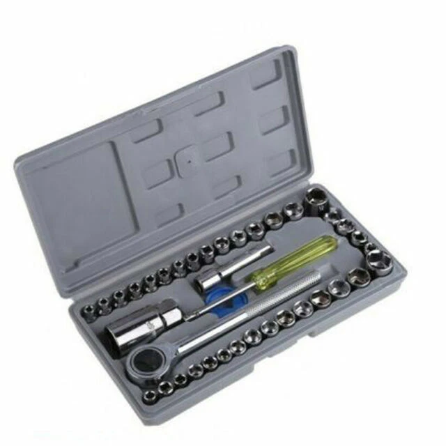 AIWA BES-22806 Set di Chiavi a Bussola (40 Pezzi)