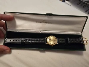Rare Vintage Baume & Mercier 18K Gold Swiss-Made Manual Wind Men's Watch - Picture 1 of 9