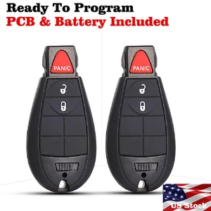 2 For 2008 2009 2010 2011 2012 2013 Jeep Grand Cherokee Remote Key Fob IYZ-C01C - Picture 1 of 4