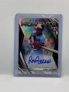 2021 Topps Finest Moments Auto Rod Carew #FMA-RC Refractor - Picture 1 of 2