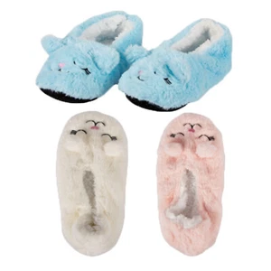 Women's Winter Slippers Cute Plush Bunny Slippers Soft Plush Furry Warm Slippers - Picture 1 of 8