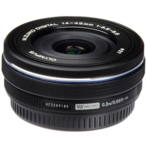 M.Zuiko 14-42mm f/3.5-5.6 EZ Lens for Olympus Panasonic M4/3 Mount Cameras Black - Picture 1 of 8