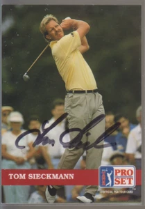Autographed 1992 Pro Set Tom Sieckmann - Picture 1 of 1