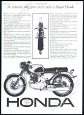 1963 Honda 305 Super Hawk motorcycle photo 24 Reasons vintage print ad